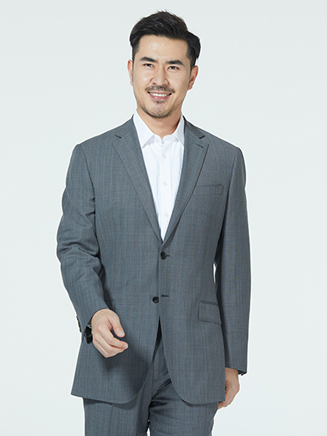 灰色兩粒扣西服